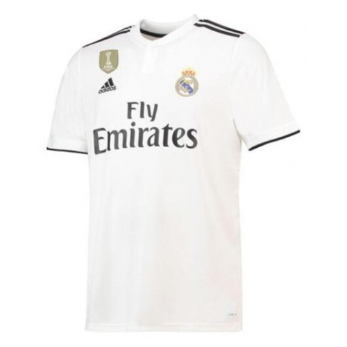 Real Madrid 18/19 Home Soccer Jersey Shirt with Champtions Badge